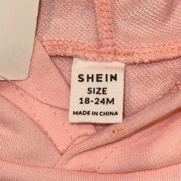 SHEIN Pink 'Daddy's Girl' Hooded Bodysuit (Size: 18-24 months)(NWT) - Picture 7 of 9